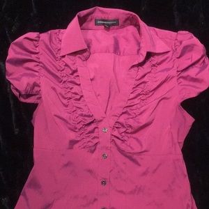 Express Pink Metallic Top XS